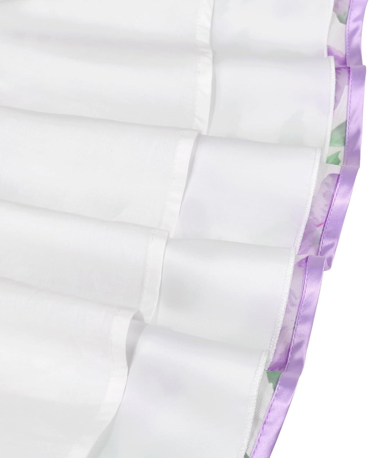 imageSunny Fashion 3 Layers Girls Dress Sunflower Wave Pageant Bridesmaid KidsLight Purple