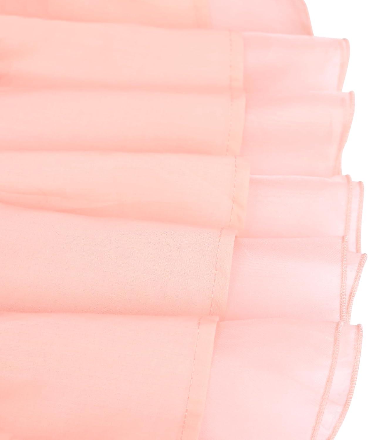 imageSunny Fashion Flower Girls Dress Lace Hem Wedding First Communion Size 614Pink Flower Sleeve