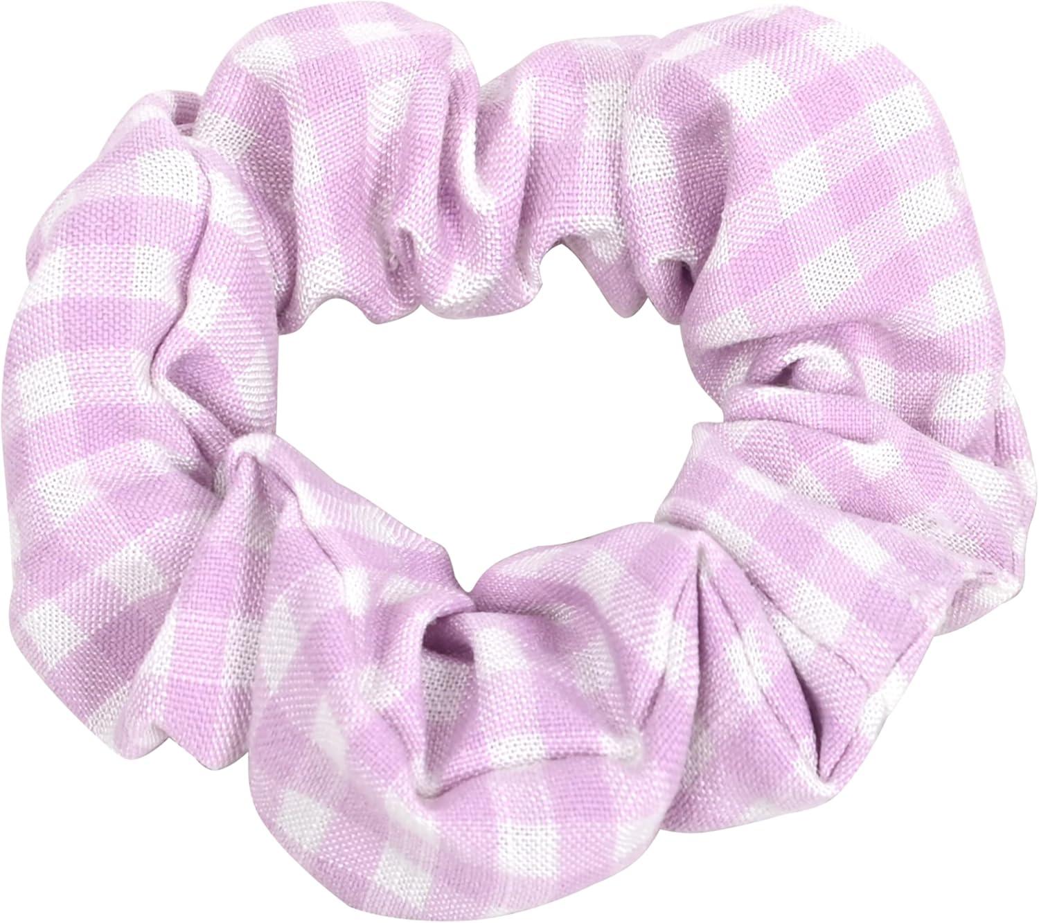 imageSunny Fashion Girls Dress Beige Short Sleeve Collar Button Front School UniformPurple Gingham