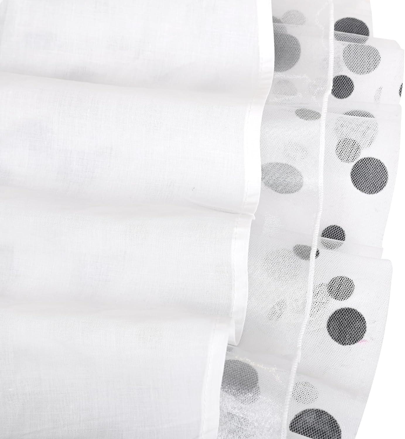 imageSunny Fashion Girls Dress Cat Face Black Tower Ruffle Dancing Party Size 410Black Dot