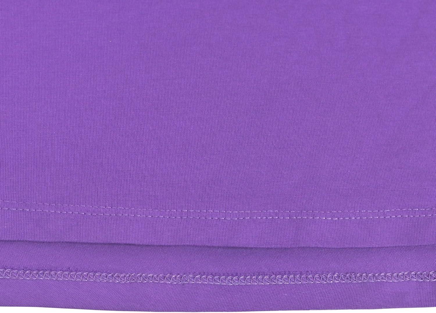 imageSunny Fashion Girls Dress Colorful Striped Knitted Cotton Stretch SchoolPurple Rainbow