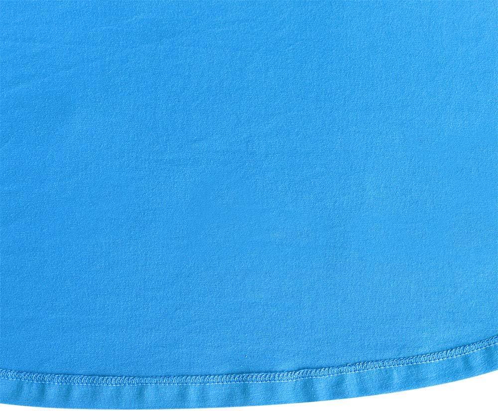 imageSunny Fashion Girls Dress Cotton Blue Unicorn Sequin Long Sleeve Casual Size 4