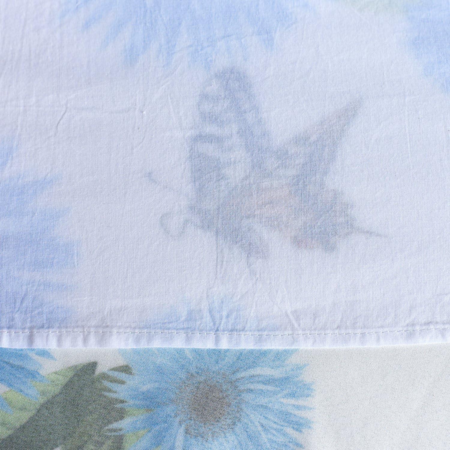 imageSunny Fashion Girls Dress Flower Print Hanky Hem Princess Size 714Blue