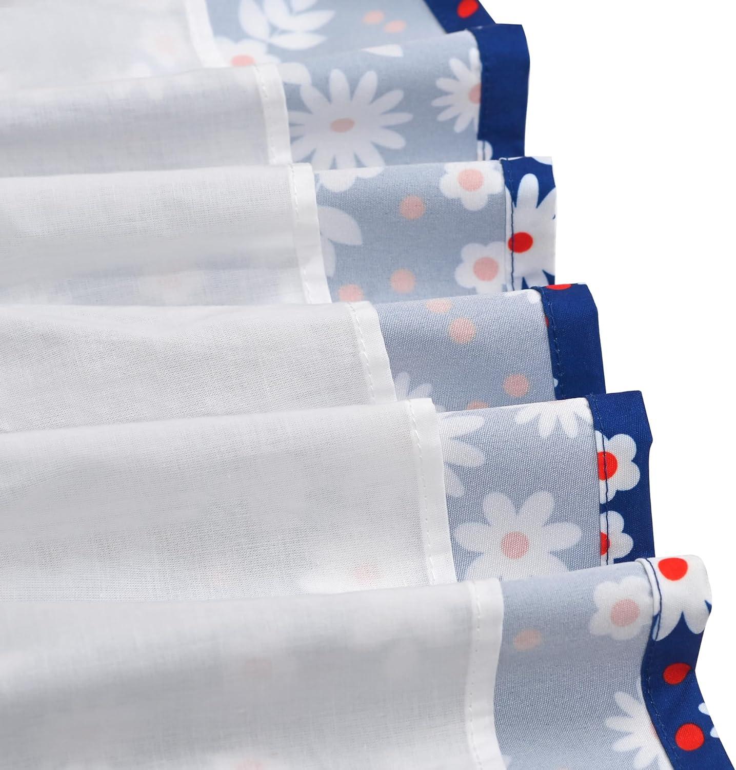 imageSunny Fashion Girls Dress Green Floral Lace St Patrick Clover Party Long SleeveBlue Flower