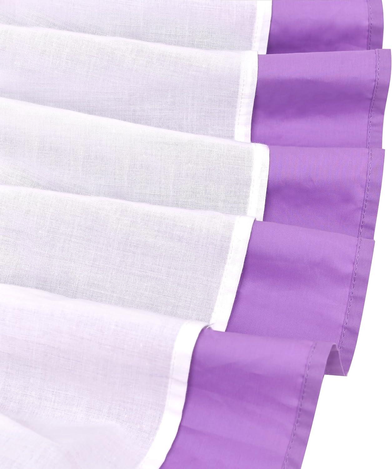 imageSunny Fashion Girls Dress Ice Cream Rainbow Striped Suspender SleevelessPurple