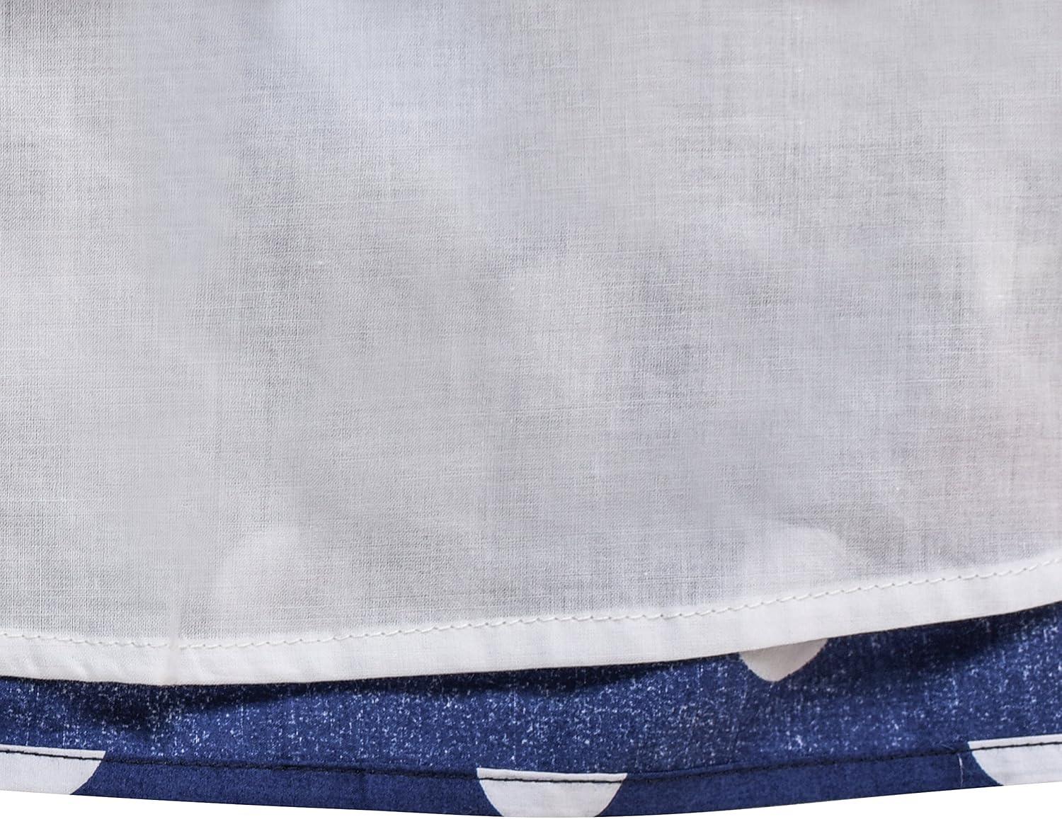 imageSunny Fashion Girls Dress Ladybug Polka Dot Bow TieBlue Dot