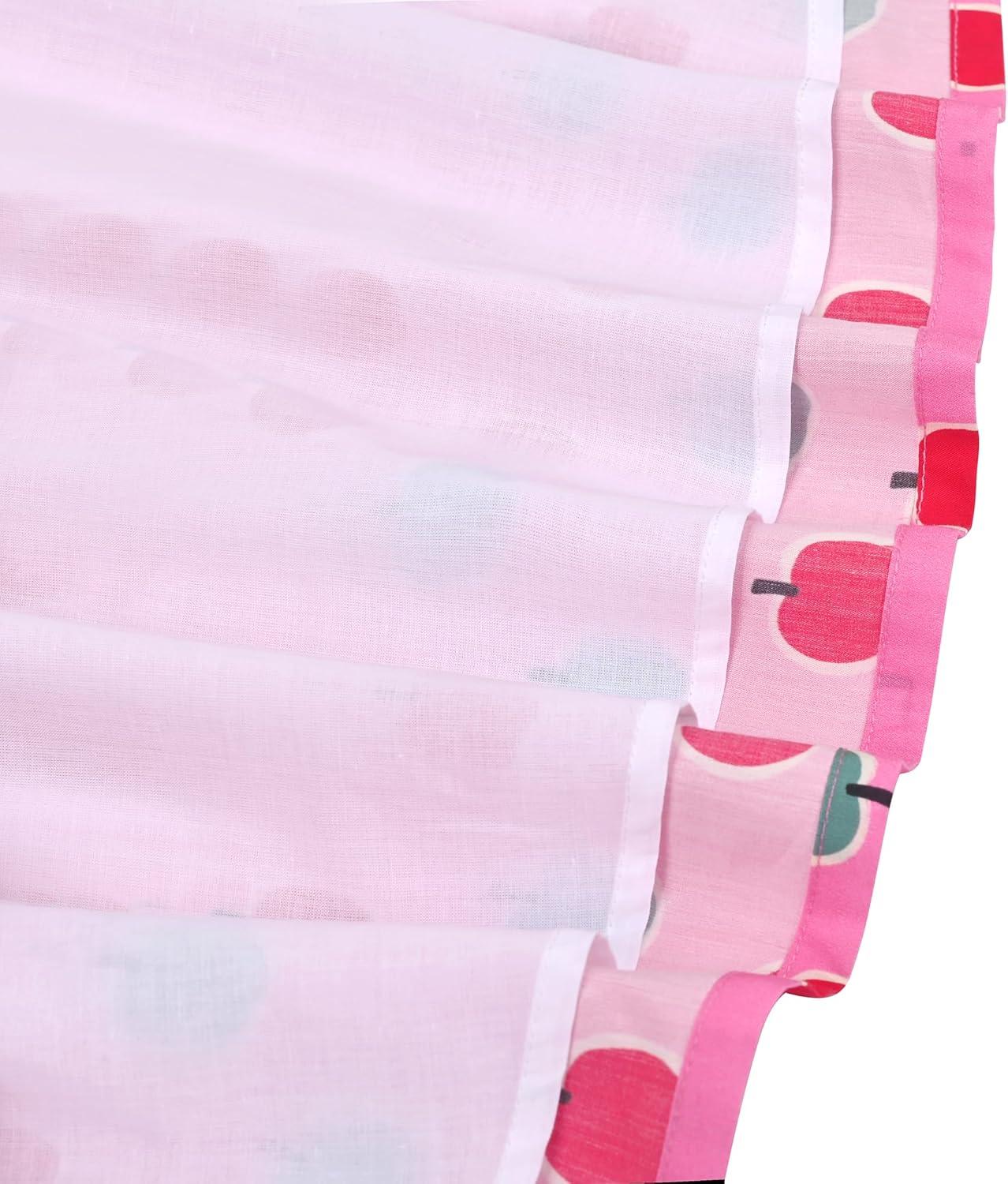 imageSunny Fashion Girls Dress Ladybug Polka Dot Bow TiePink Apple