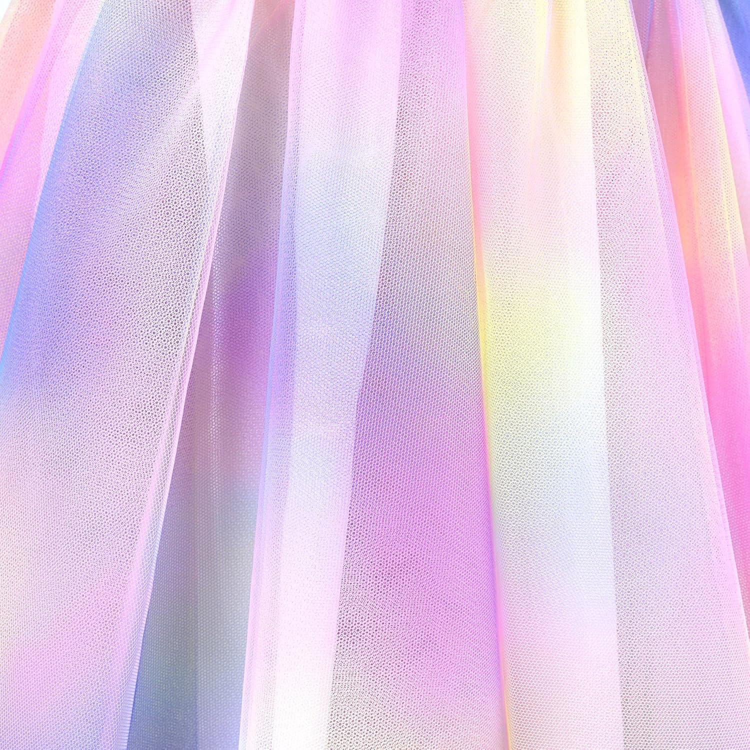 imageSunny Fashion Girls Dress Long Sleeve Christmas Owl Sparkling Sequin TulleBlue Butterfly