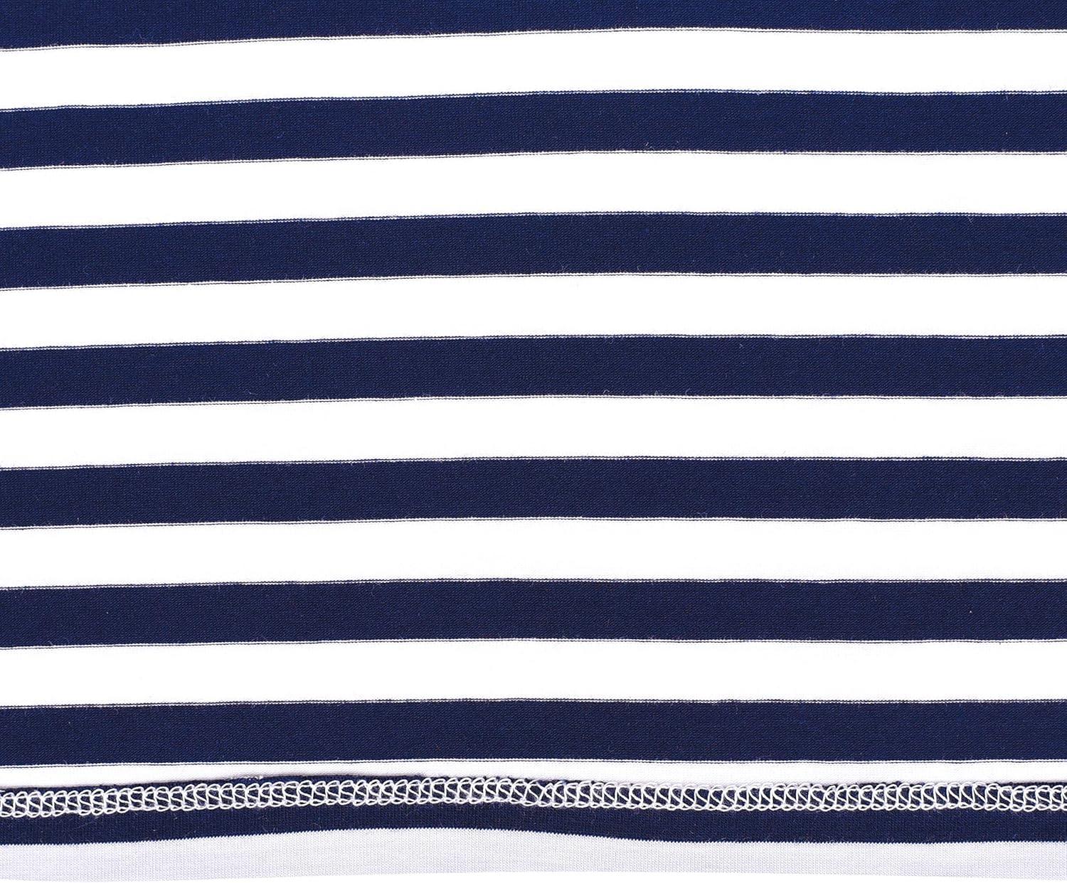 imageSunny Fashion Girls Dress Long Sleeve Christmas Reindeer Snow Holiday PartyBlue Striped Unicorn