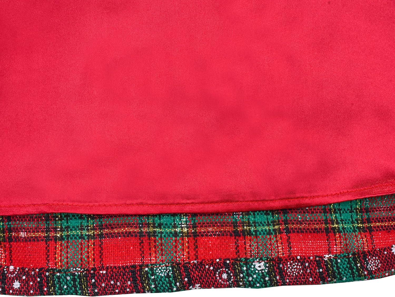 imageSunny Fashion Girls Dress Long Sleeve Daisy Flower Striped Casual CottonGreen Red Tweed