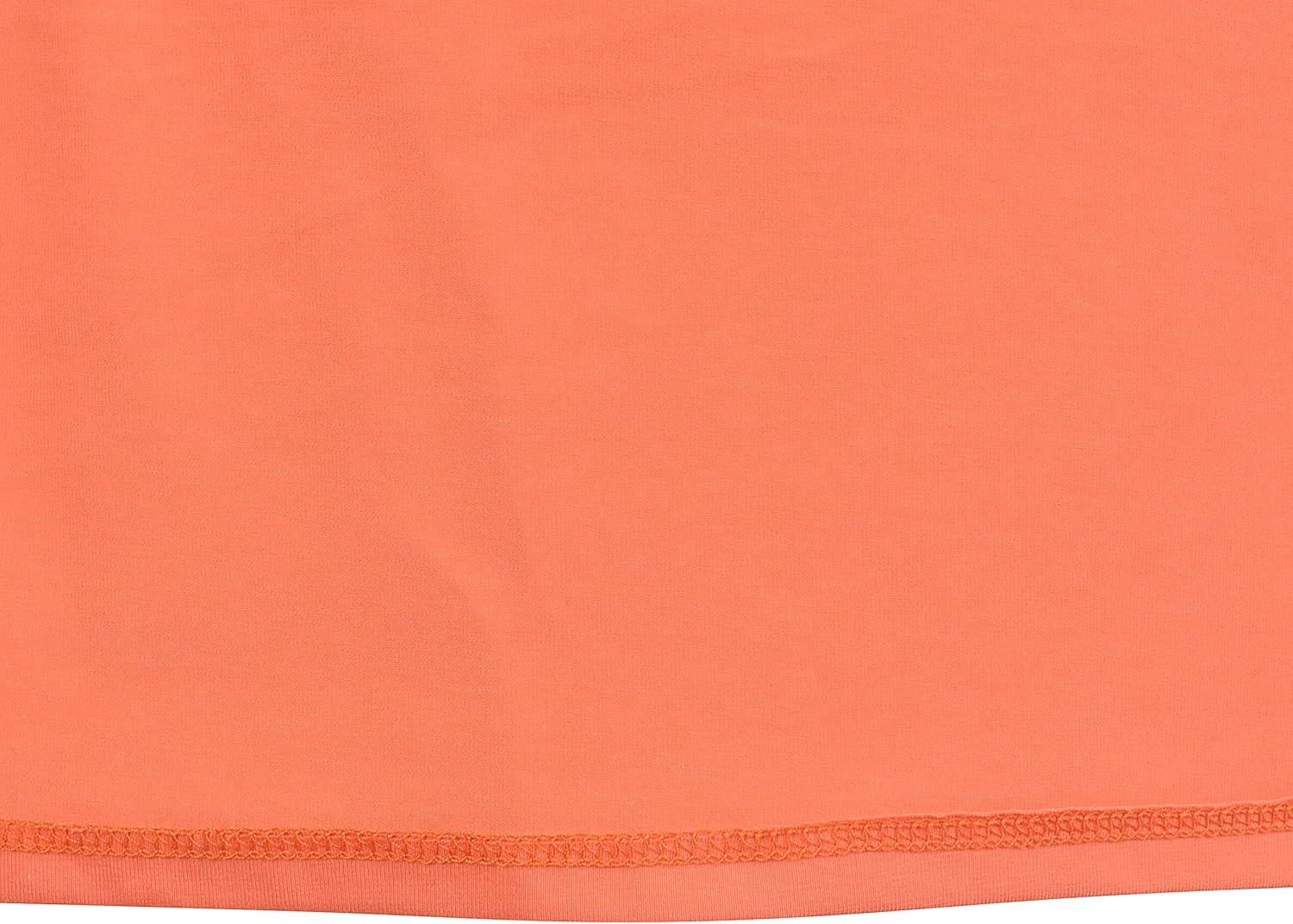 imageSunny Fashion Girls Dress Long Sleeve Daisy Flower Striped Casual CottonOrange Pumpkin