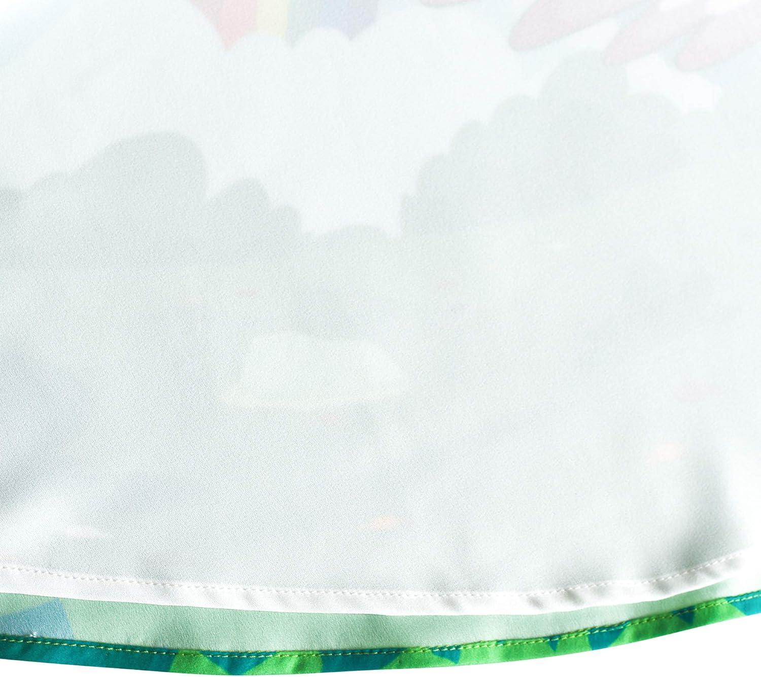 imageSunny Fashion Girls Dress Mermaid Cartoon Princess Ruffle Collar Party Dress