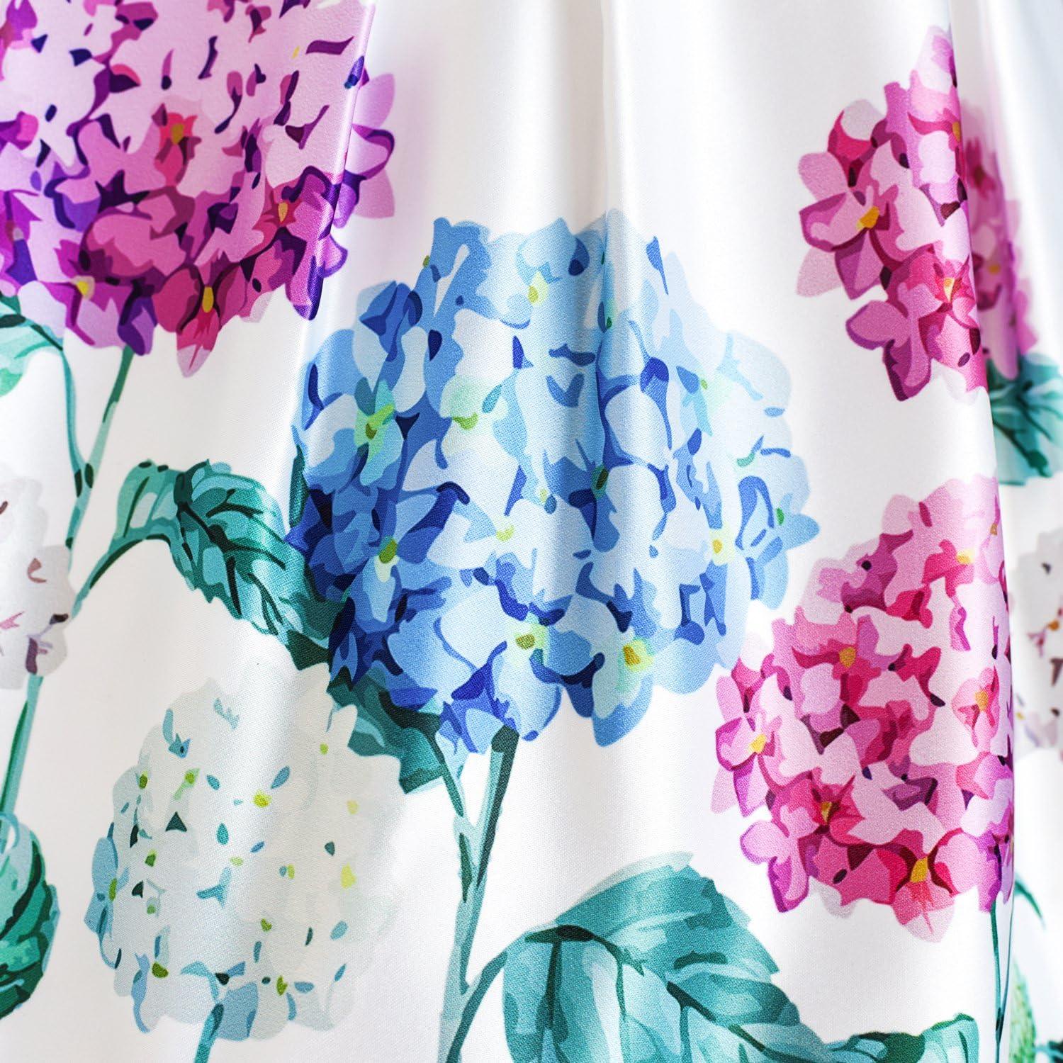 imageSunny Fashion Girls Dress Navy Blue Flower Belt Vintage Party Size 614White