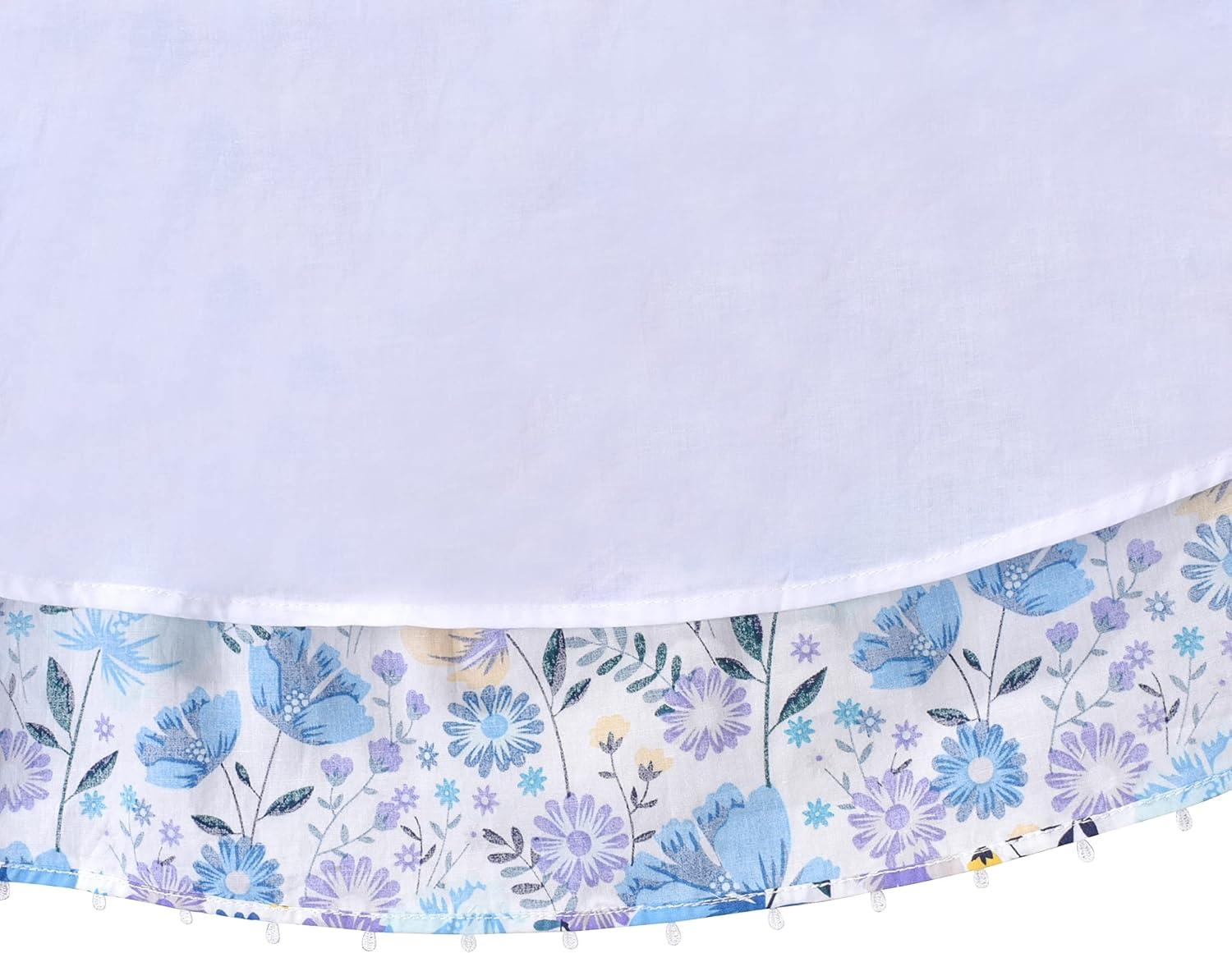 imageSunny Fashion Girls Dress ONeck Backless Smocked Embroidery Ruffle Vintage SleevelessBlue