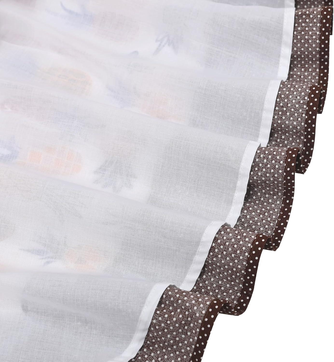 imageSunny Fashion Girls Dress ONeck Backless Smocked Embroidery Ruffle Vintage SleevelessBrown Fruit