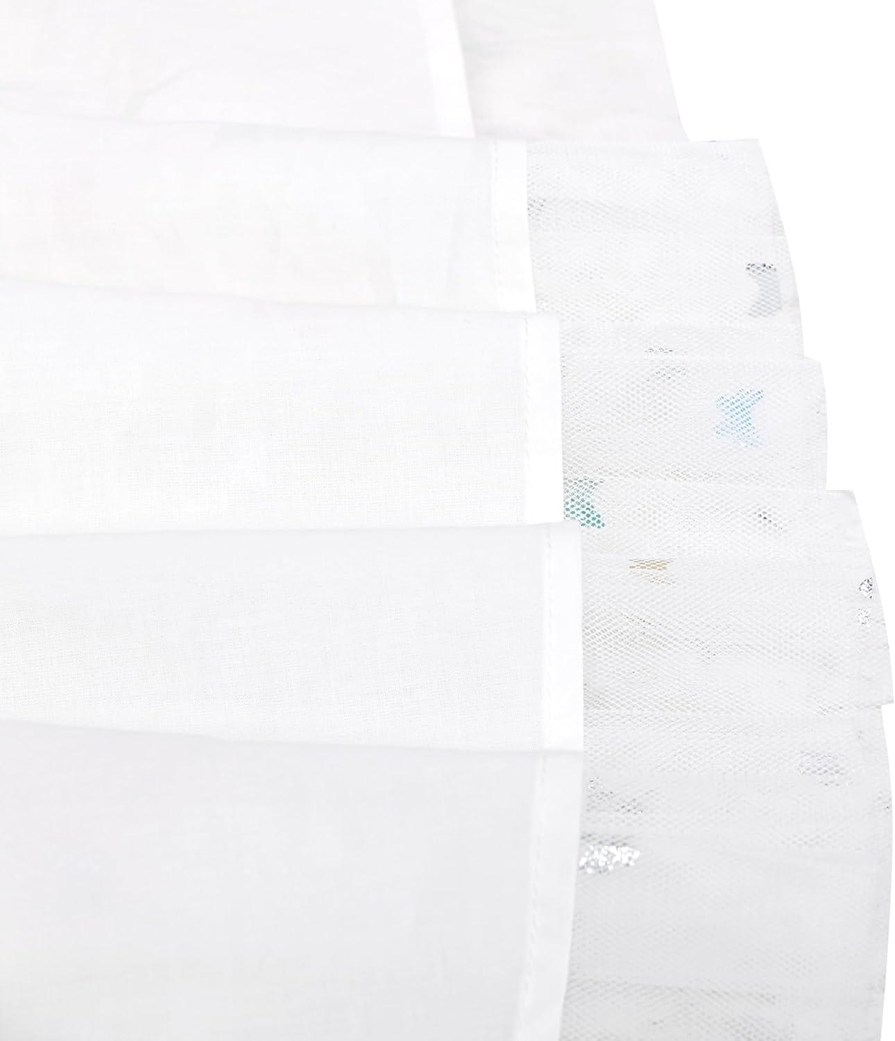 imageSunny Fashion Girls Dress Purple Short Sleeve Rainbow Tulle Skirt Birthday PartyWhite Butterfly