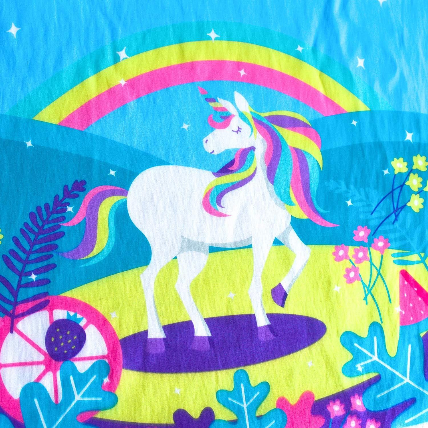 imageSunny Fashion Girls Dress Purple Sunflower Green Leaves Butterfly Size 412Blue Unicorn