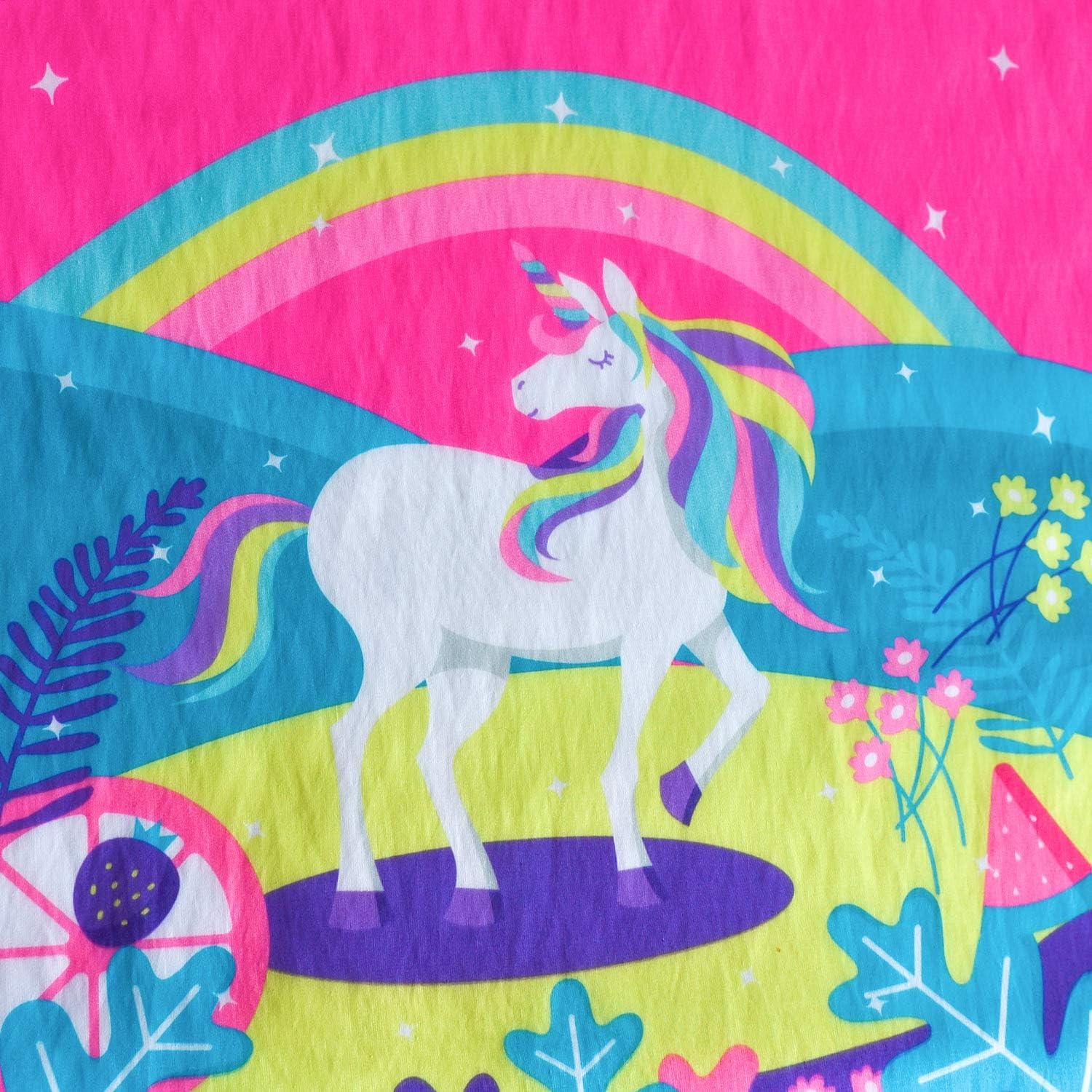 imageSunny Fashion Girls Dress Purple Sunflower Green Leaves Butterfly Size 412Pink Unicorn