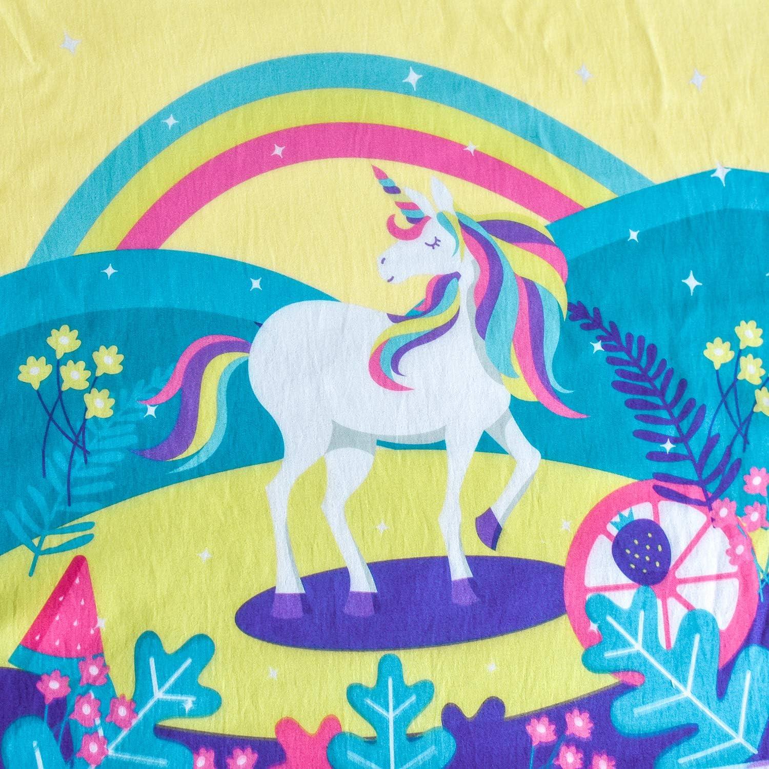 imageSunny Fashion Girls Dress Purple Sunflower Green Leaves Butterfly Size 412Yellow Unicorn