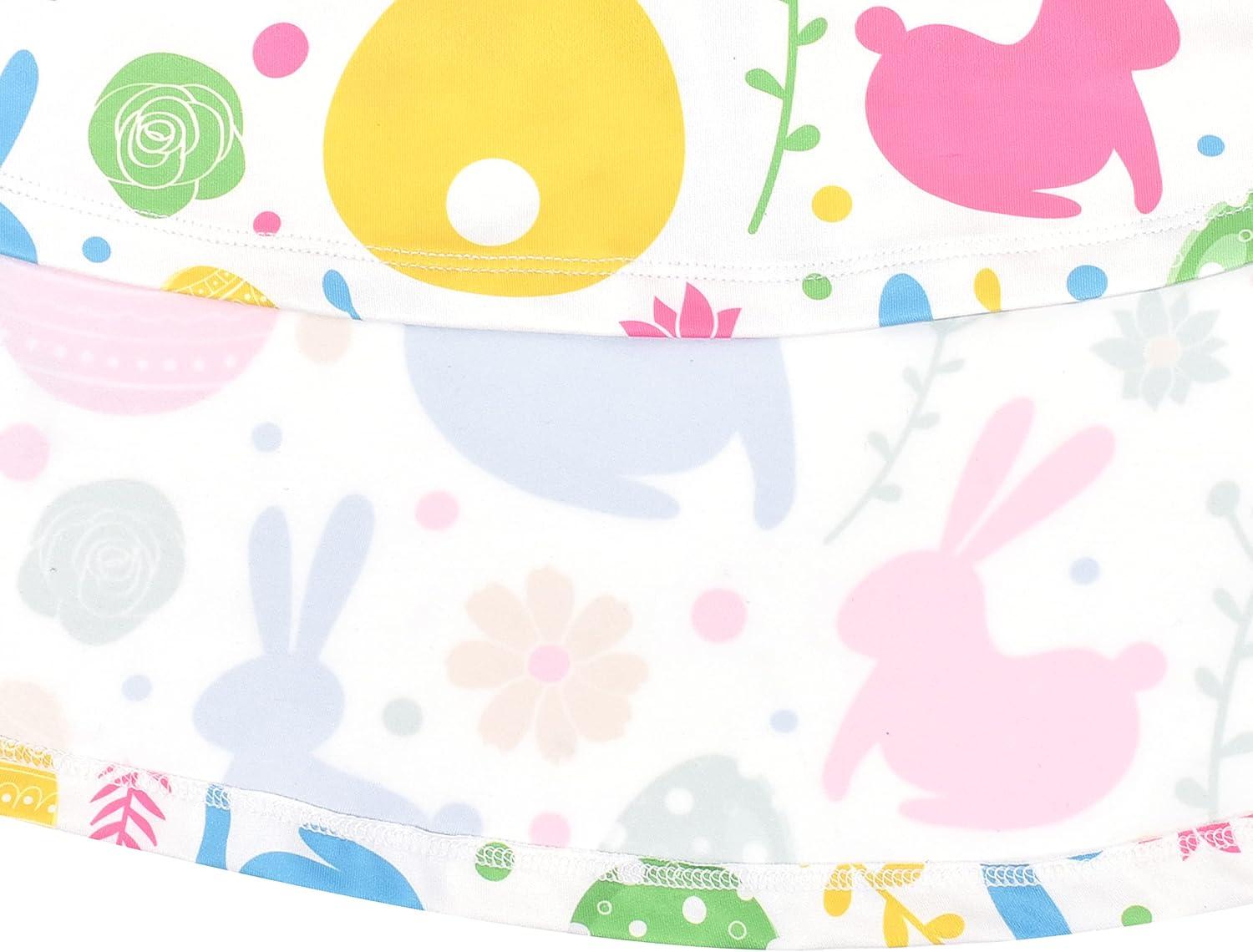 imageSunny Fashion Girls Dress Unicorn Rainbow Long Sleeve Casual Dress Size 38Colorful Bunny