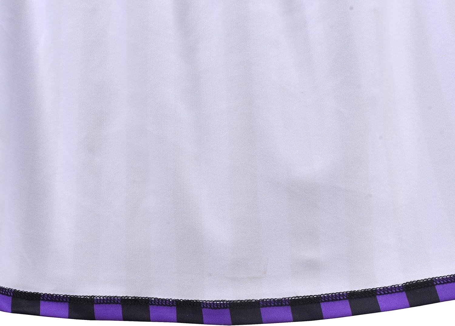 imageSunny Fashion Girls Dress Unicorn Rainbow Long Sleeve Casual Dress Size 38Purple Striped