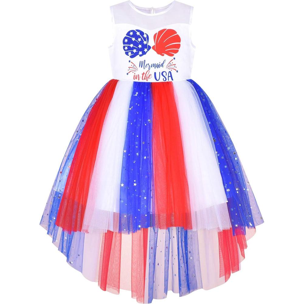 imageSunny Fashion Flower Girl Dress Champagne Sequin HiLow Wedding BridesmaidMermaid in Usa