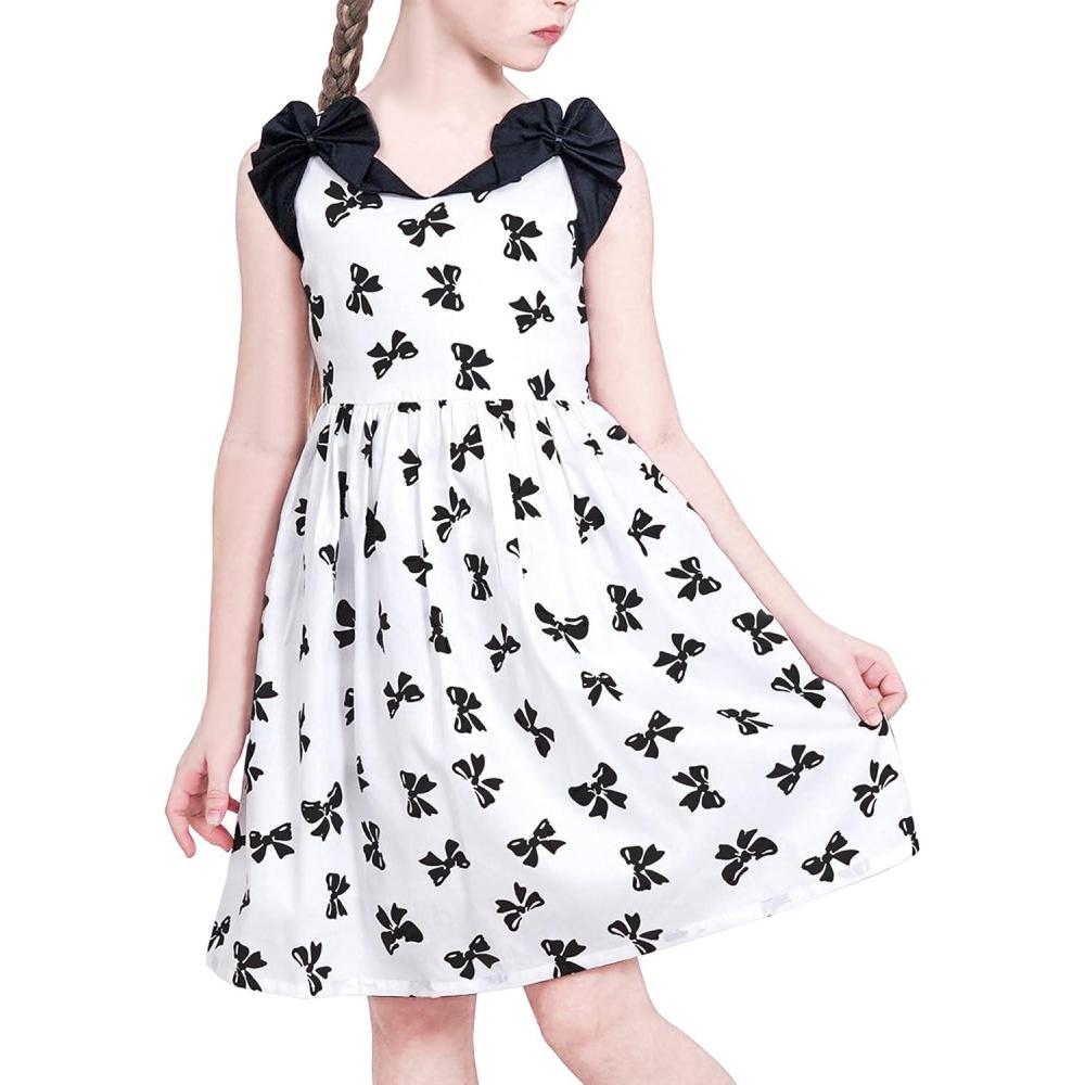 imageSunny Fashion Girls Dress Purple Sunflower Green Leaves Butterfly Size 412White