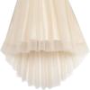 Sunny Fashion Flower Girl Dress Champagne Sequin Hi-Low Wedding Bridesmaid(Beige Sequin)
