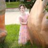 Sunny Fashion Flower Girls Dress Lace Hem Wedding First Communion Size 6-14(Pink Butterfly)