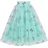 Sunny Fashion Flower Girls Dress Lace Hem Wedding First Communion Size 6-14(Turquoise Butterfly)