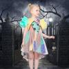 Sunny Fashion Girl Dress Pink Tulle Sequin Unicorn Star Moon Party Ruffle(Multi-color)