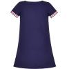 Sunny Fashion Girls Dress Back School Navy Blue School Uniform Short Sleeve
