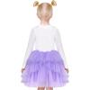 Sunny Fashion Girls Dress Christmas Santa Hat Long Sleeve Party Dress Size 6-12(Purple Mermaid)