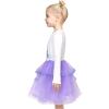 Sunny Fashion Girls Dress Christmas Santa Hat Long Sleeve Party Dress Size 6-12(Purple Mermaid)