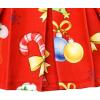 Sunny Fashion Girls Dress Christmas Tree Xmas Stockings Holiday Size 4-10(Red)