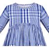 Sunny Fashion Girls Dress Denim Short Sleeve School Uniform Size 5-12(Blue Plaid)