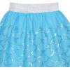 Sunny Fashion Girls Dress Easter Egg Hunter Bunny Skirt Rabbit Bunny Headband(Blue Mermaid Set)