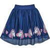 Sunny Fashion Girls Dress Easter Egg Hunter Bunny Skirt Rabbit Bunny Headband(Blue Unicorn Set)