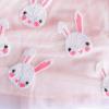 Sunny Fashion Girls Dress Easter Egg Hunter Bunny Skirt Rabbit Bunny Headband(Pink Bunny Set)