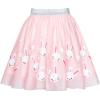 Sunny Fashion Girls Dress Easter Egg Hunter Bunny Skirt Rabbit Bunny Headband(Pink Bunny Set)