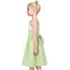 Sunny Fashion Girls Dress Ladybug Polka Dot Bow Tie(Green Plaid)
