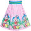 Sunny Fashion Girls Dress Ladybug Polka Dot Bow Tie(Pink Bunny)