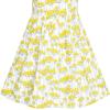 Sunny Fashion Girls Dress Ladybug Polka Dot Bow Tie(Yellow White)