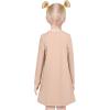 Sunny Fashion Girls Dress Long Sleeve Butterfly Color Contrast Casual Wearing(Bunny Hearts)