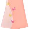 Sunny Fashion Girls Dress Long Sleeve Butterfly Color Contrast Casual Wearing(Light Pink Butterfly)