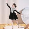 Sunny Fashion Girls Dress Long Sleeve Christmas Owl Sparkling Sequin Tulle(Black Lace)