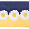 Sunny Fashion Girls Dress Long Sleeve Daisy Flower Striped Casual Cotton(Blue Flower)