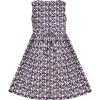Sunny Fashion Girls Dress Purple Flower Summer Casual Dress Lace Size 6-14(Blue Rose)