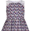Sunny Fashion Girls Dress Purple Flower Summer Casual Dress Lace Size 6-14(Blue Rose)