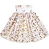 Sunny Fashion Girls Dress Purple Short Sleeve Rainbow Tulle Skirt Birthday Party(Gold)